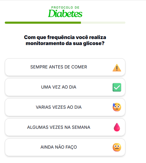 Frequencia monitoramento glicose