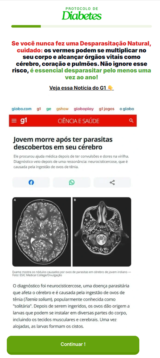 Notícia G1 - Protocolo de Diabetes